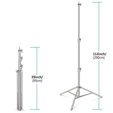 Neewer Stainless Steel Light Stand for Photographers