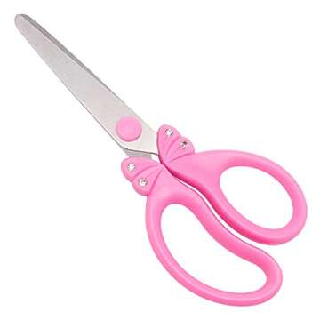 Kids Scissors,Child Scissors,Blunt tip Scissors for Kids,Girls Scissors,Safety Craft Scissors Suitab...