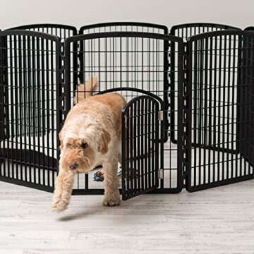 Inspired Essentials 34 Inch Pet Playpen for Small Dogs