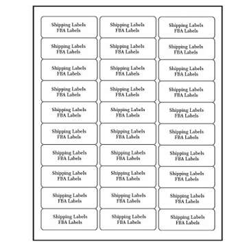 SJPACK 30-up Labels 3000 Stickers 100 Sheets 2.625 x 1 FBA Address Labels White Mailing Labels For L...