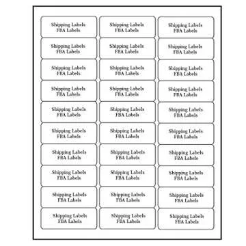 SJPACK 30-up Labels 3000 Stickers 100 Sheets 2.625 x 1 FBA Address Labels White Mailing Labels For L...