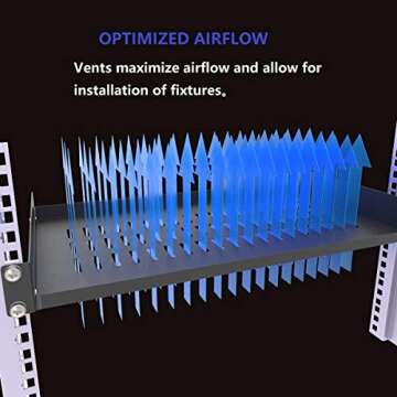 Robust Jingchengmei 1U Disassembled Cantilever Rack Shelf
