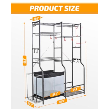 PLKOW Golf Storage Rack, Extra Large Sports Organizer
