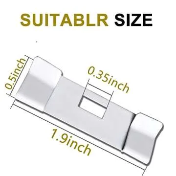 Vertical Blind Repair Vane Savers, Metal Vertical Blind Repair Tabs, Vertical Blind Repair Clips for Vertical Blinds Replacement Slats, White (12)