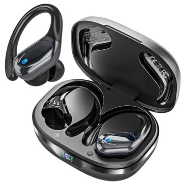 Wireless Earbuds Bluetooth Headphones 80hrs Playback Ear Buds Power Display with Noise Canceling Mic...
