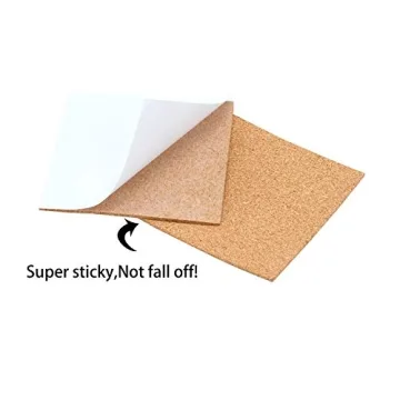 Resinta 80 Pack Self-Adhesive Cork Squares for Crafting