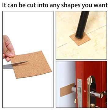 Resinta 80 Pack Self-Adhesive Cork Squares for Crafting