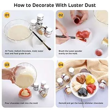 Nomeca Edible Luster Dust Gold Shimmer for Baking