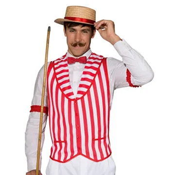 Rubies Men’s Barbershop Quartet Vest - Vibrant Style for Themed Events