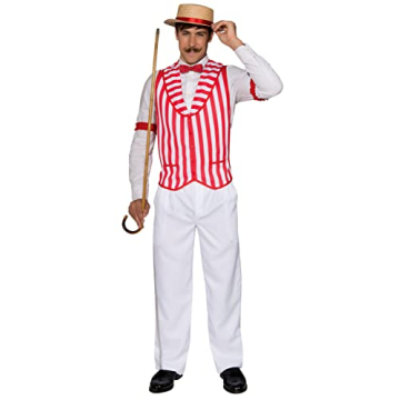 Rubies Men’s Barbershop Quartet Vest for Parties and Fun