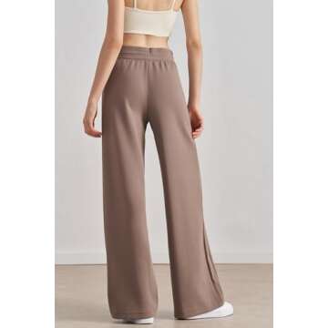 altiland Women's Full Zip Workout Running Yoga Scuba Jackets and Pants Set 2 Pieces Casual Outfit (Mocha Brown,S)