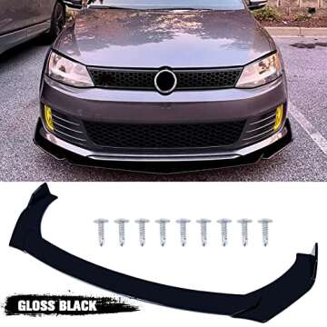 Universal Front Bumper Lip Chin Spoiler for Honda, Mazda, Chevy and More