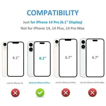 ONETOP Compatible with iPhone 14 Pro Wallet Case with Card Holder, PU Leather Kickstand Card Slots C...