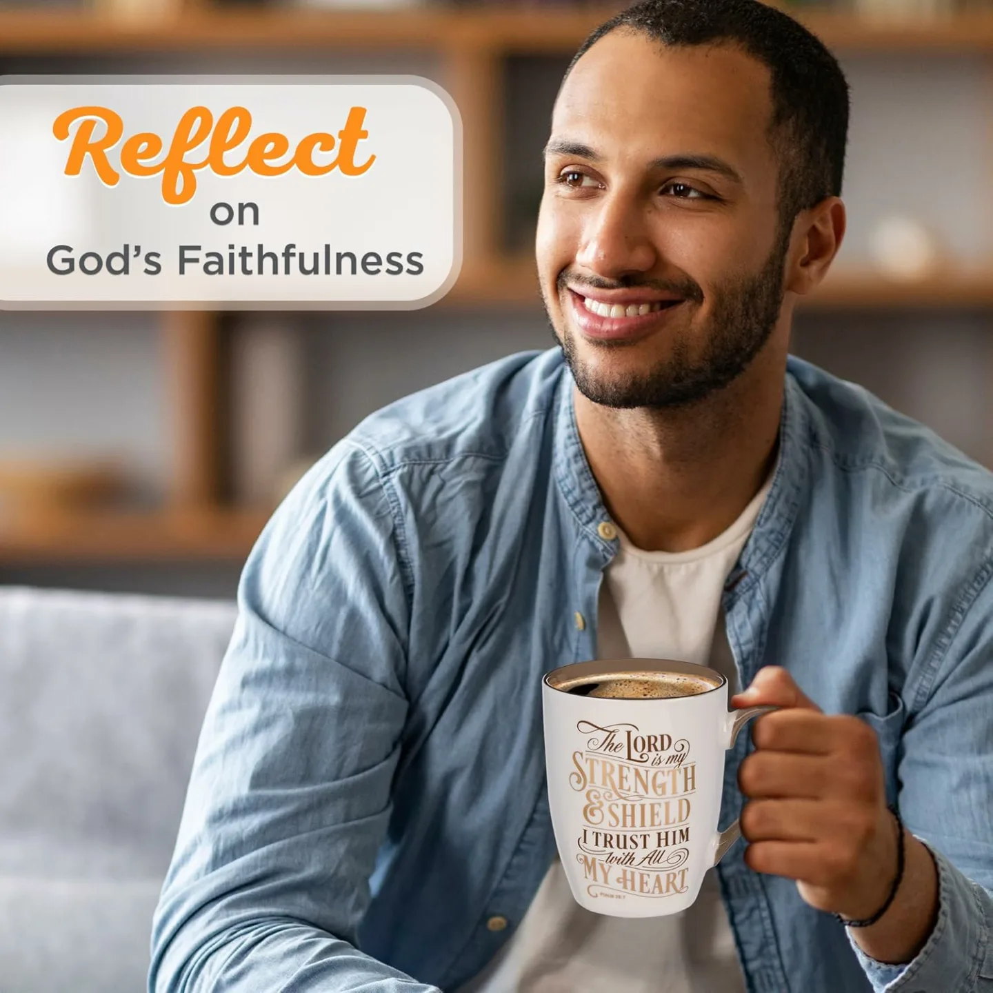 Inspirational Christian Art Mug - 12oz Coffee Cup