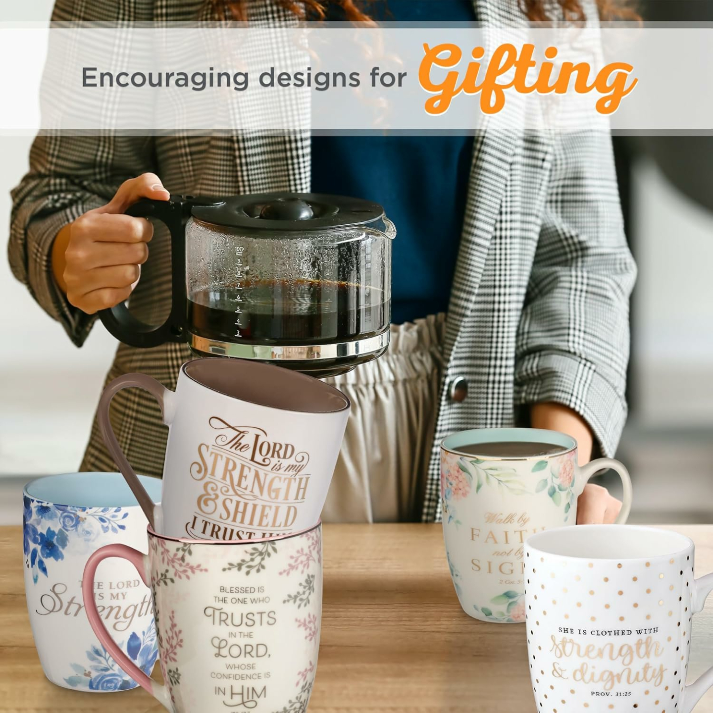 Inspirational Christian Art Mug - 12oz Coffee Cup