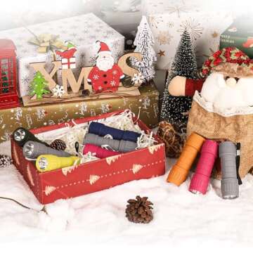 SEAMAGIC 6-Pack Small Flashlights Set, Super Bright 100 Lumen LED Flashlight Pack with 18-Piece AAA ...