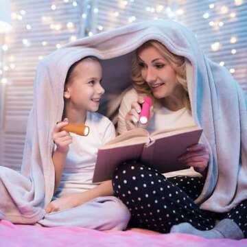 SEAMAGIC 6-Pack Small Flashlights Set, Super Bright 100 Lumen LED Flashlight Pack with 18-Piece AAA Batteries Included, Mini Flashlight for Kids, Outdoor Flashlight for Camping, Hiking, Emergency