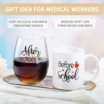 Thoughtful Teacher Gift Set with Coffee Mug & Candle