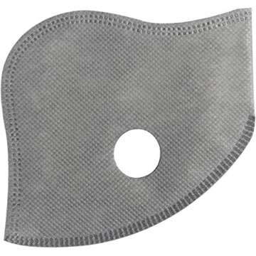 30 Pcs Activated Carbon Face Filters Anti Dust Replacements Parts for Most Sport Bicycle Cycling Mask Filters with 8 Exhaust Breathing Valves Replacement