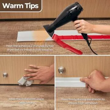 Door Draft Stopper Weather Stripping: Ohuhu Under Door Bottom Seal Strip Sweep Blocker Gap Filler Flexible Noise Insulation Draft Guard for Bottom of Door Garage Exterior Interior Door 39" L x 2" W