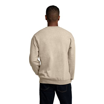 Fruit Of The Loom Mens Eversoft Fleece Crewneck Sweatshirts, Moisture Wicking & Breathable, Sizes S-4x Shirt, Khaki Heather, Medium US
