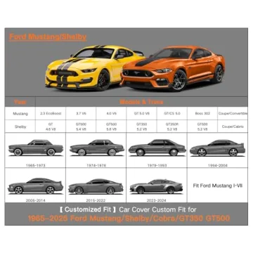 Kayme 7 Layers Car Cover for Ford Mustang (1964-2025)