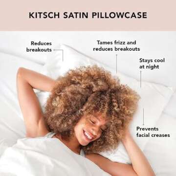 Kitsch Satin Pillowcase & Satin Heatless Curling Set with Discount