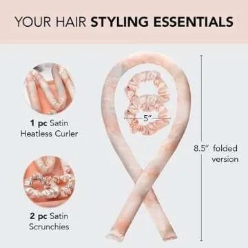 Kitsch Satin Pillowcase & Satin Heatless Curling Set with Discount