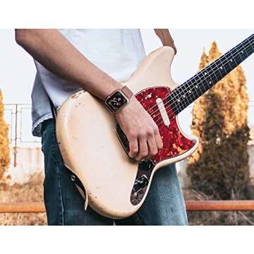 jwacct Bands, Adjustable Magnetic Stainless Steel Bracelet Mesh Strap Sport Loop, Pink Gold