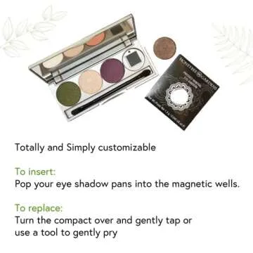 Honeybee Gardens Customizable Refillable Eyeshadow Compact