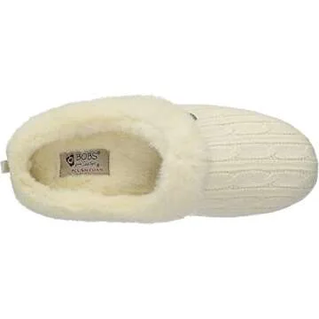 Skechers BOBS from Women's Keepsakes Ice Angel Slipper, Natural, 7 W US