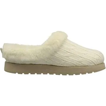 Skechers BOBS from Women's Keepsakes Ice Angel Slipper, Natural, 7 W US
