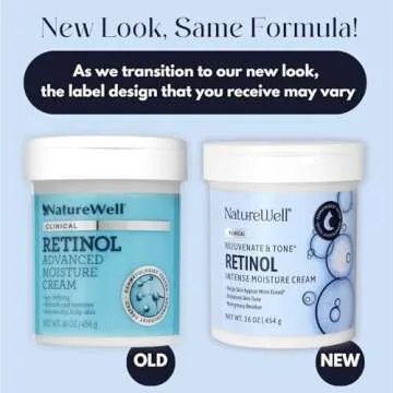 NATURE WELL Clinical Retinol Advanced Moisture Cream for Face, Body, & Hands, Boosts Skin Firmness, Enhances Skin Tone, No Greasy Residue, Version 2.0, 16 Oz