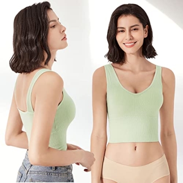 Eleplus Comfy Cami Bra Packs for Women - 4 Piece Set