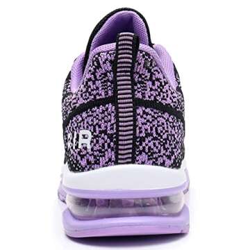 GANNOU Women's Air Athletic Running Shoes Fashion Sport Gym Jogging Tennis Fitness Sneaker Purple 8 ...