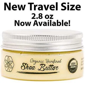 Discontinued - USDA Certified Organic Shea Butter: Unrefined Rare Nilotica, Certified Fair-Trade - Nourishes, Replenishes and Protects Skin and Hair - 8oz