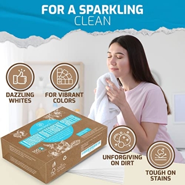 Unscented Zero Waste Laundry Detergent Sheets for 100 Loads