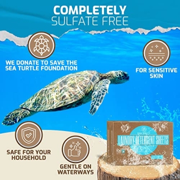 Unscented Zero Waste Laundry Detergent Sheets for 100 Loads