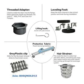 Neodrain 40-Inch Linear Shower Drain - Stylish & Durable