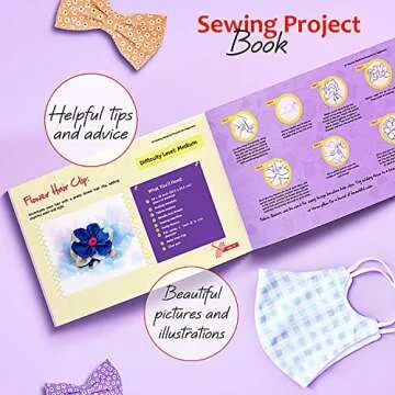 Mini Sewing Machine for Beginners Adult, 122-Piece Portable Sewing Machine, Dual Speed Small Sewing Machine, Adults and Kids Sewing Machine, Travel Beginner Sewing Machines with Sewing Kit and Book