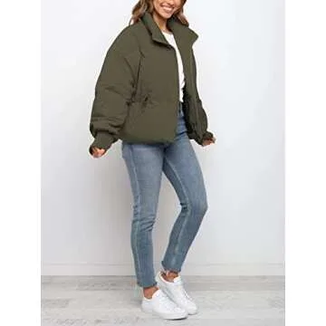 KYL Women's Oversized Puffer Jacket for Winter Style