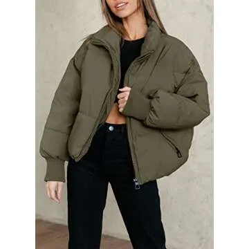 KYL Women's Oversized Puffer Jacket for Winter Style