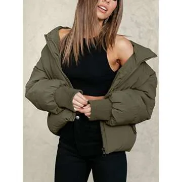 KYL Women's Oversized Puffer Jacket for Winter Style