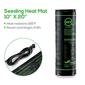 MET Certified Seedling Heat Mat for Healthy Plant Growth
