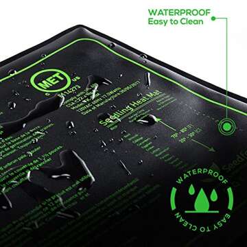 MET Certified Seedling Heat Mat for Healthy Plant Growth
