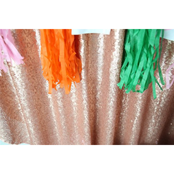 TRLYC 6Ft Blush Sequin Photography Backdrop for Events