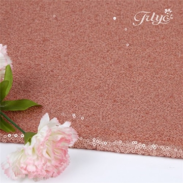 TRLYC 6Ft Blush Sequin Photography Backdrop for Events