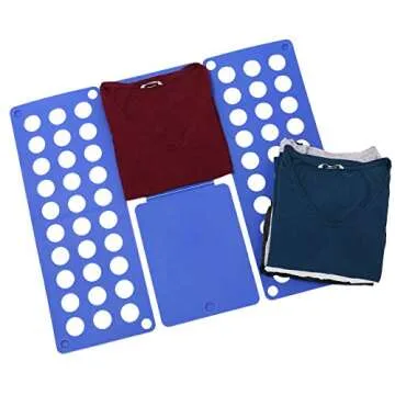 House Hubby T Shirt Folder - Toddler Sized Folding Board for T-Shirts, Dress Shirts, Pants, Towels to Fold Your Garments and Laundry Fast (Green, Child)