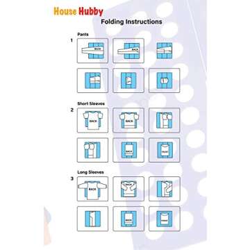 House Hubby T Shirt Folder - Toddler Sized Folding Board for T-Shirts, Dress Shirts, Pants, Towels to Fold Your Garments and Laundry Fast (Green, Child)