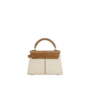 JW PEI Elise Top Handle Bag in Brown Canvas